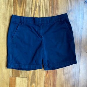 J Crew Chino Blue Shorts Size 6
